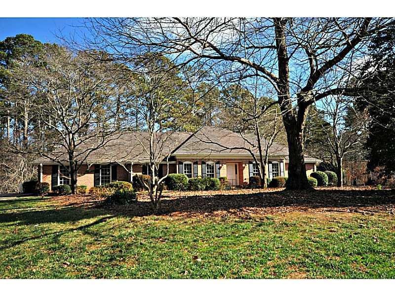 Exterior Front. Gorgeous 4 BR/3 BA Brick Ranch Hom