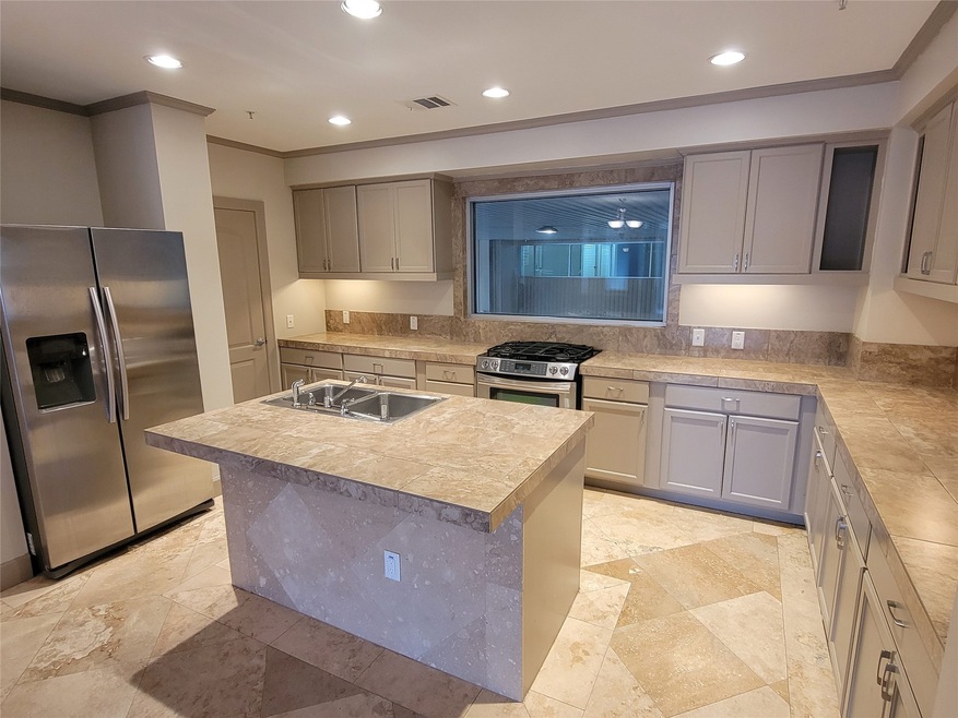 Huge open plan kitchen