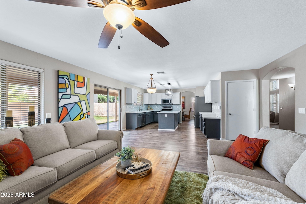 Family room and Kitchen