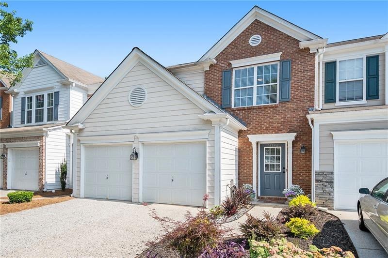 Beautifully landscaped front entry
