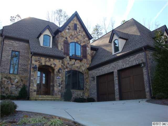 Exterior Front - Custom Built Brick and Stone Home