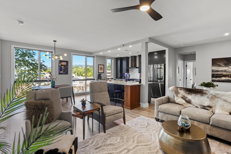 Open concept floor plan