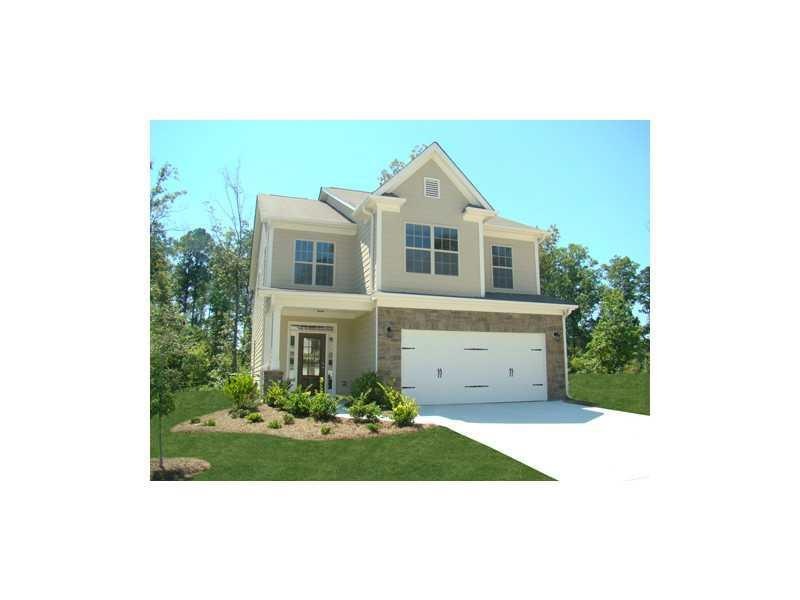 Exterior Front. Not actual home. Sample of plan on