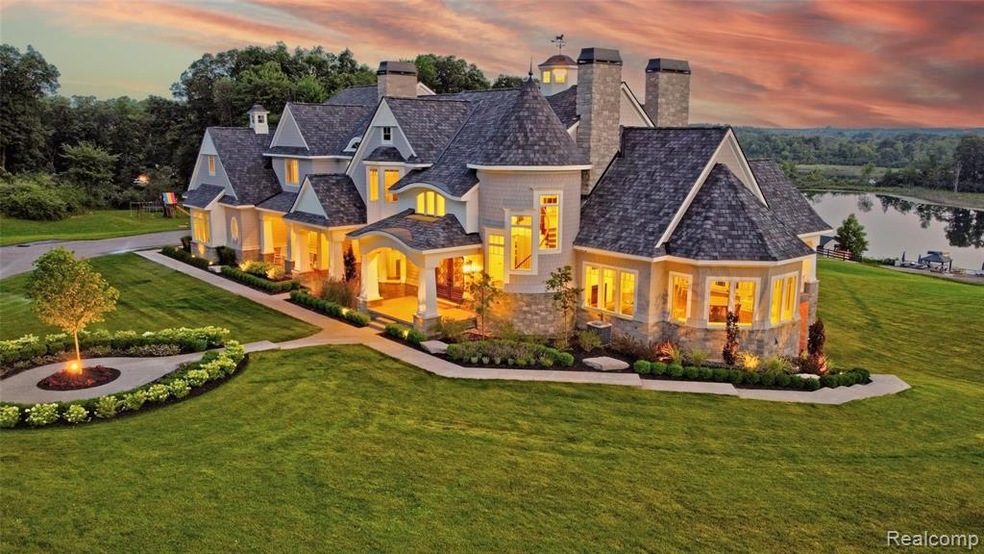 Aerial Sunset Side Front