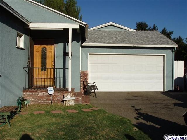 Front view of house entrance.