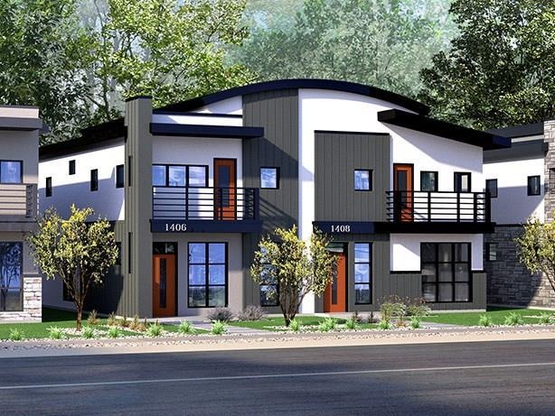 Exterior Elevation example. Exterior colors and ma