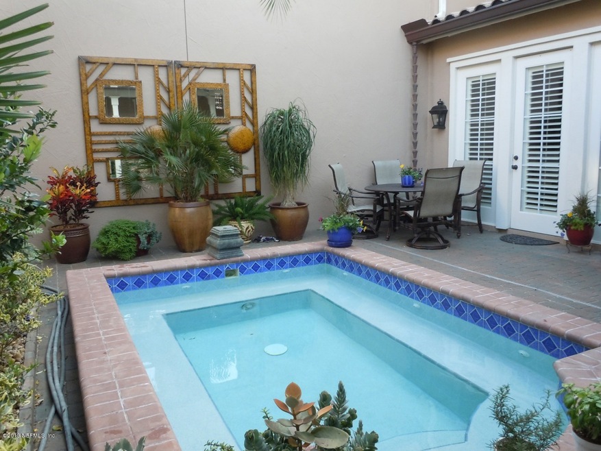 Splash Pool. Paved Patio, Privacy Wall