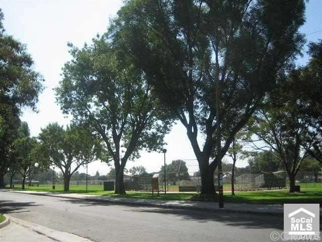 Just around the corner is a beautiful park 