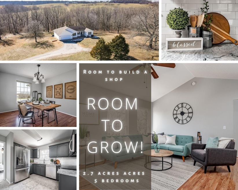 Table Rock Lake Home with Acreage
