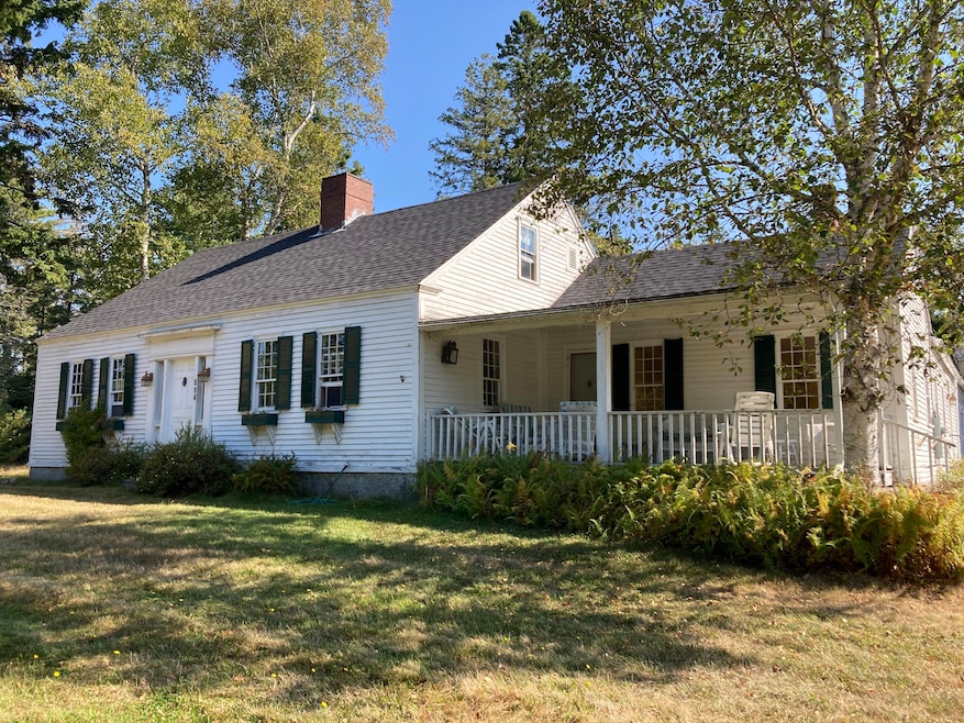 Front approach to house.