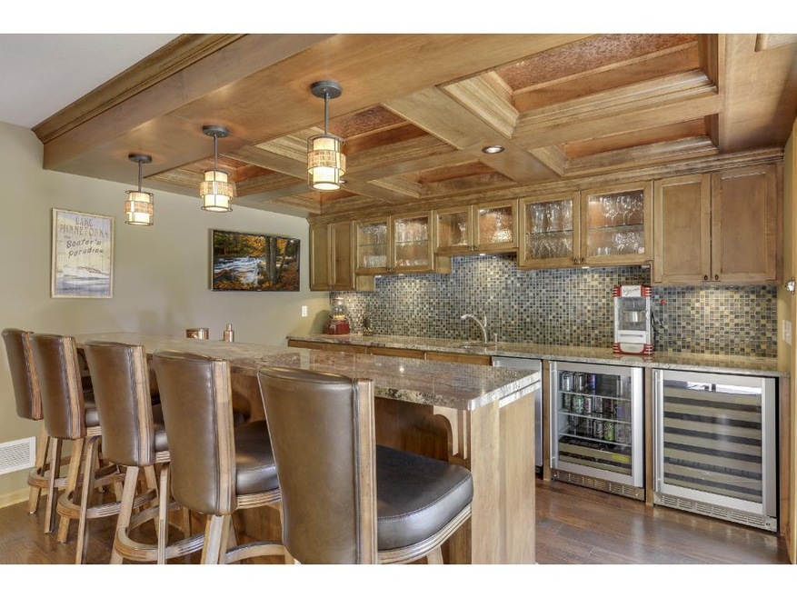 Lower level custom pub style bar perfect for enete