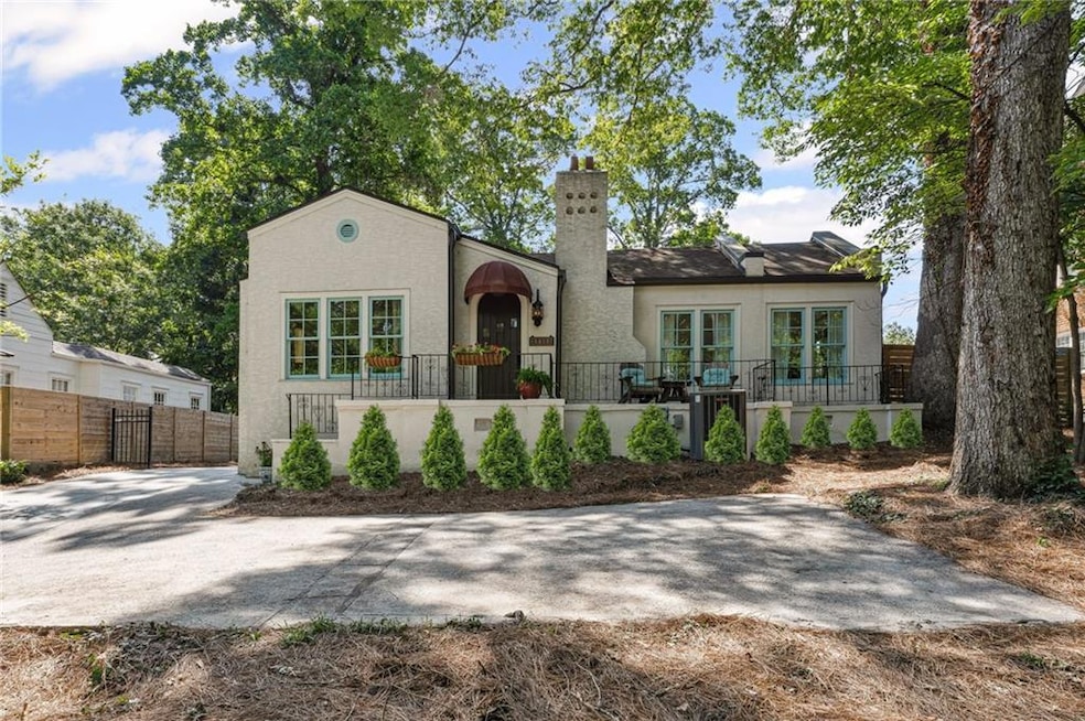 Great curb appeal with convenient parking pad - virtual landscaping
