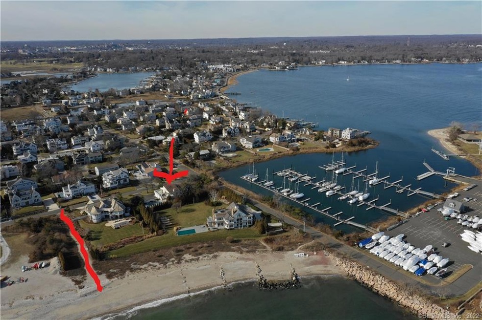 Private beach access - steps from the house.