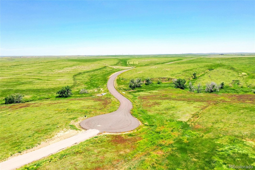 Aerial view of all lots and Last Dart Road