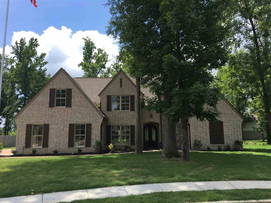 Beautiful New Home with Stone Turret front  Beauti