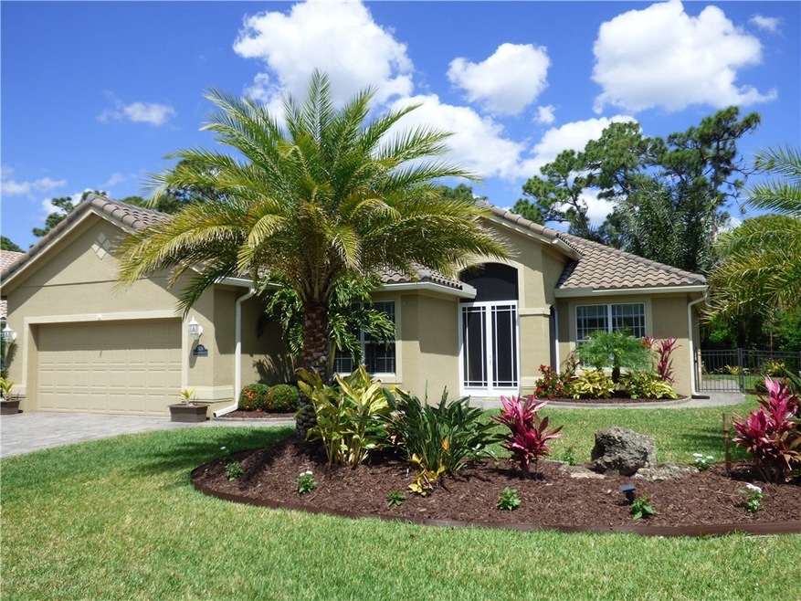 Front yard with Island Flower Bed