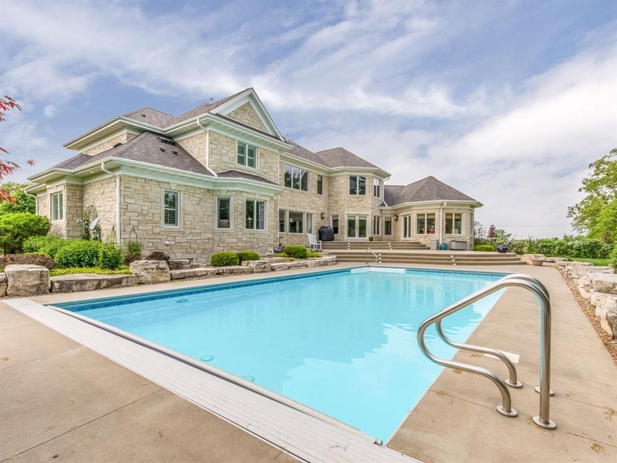 Summer fun in the pool with electric cover