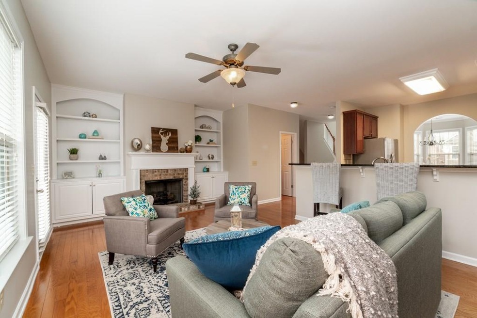 Upgraded built-ins in great room