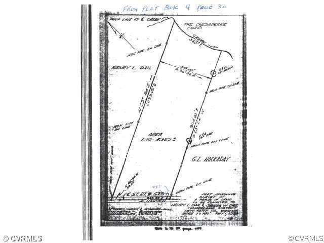 Plat Map - 7.10 Acres Carriage Road, New Kent Co