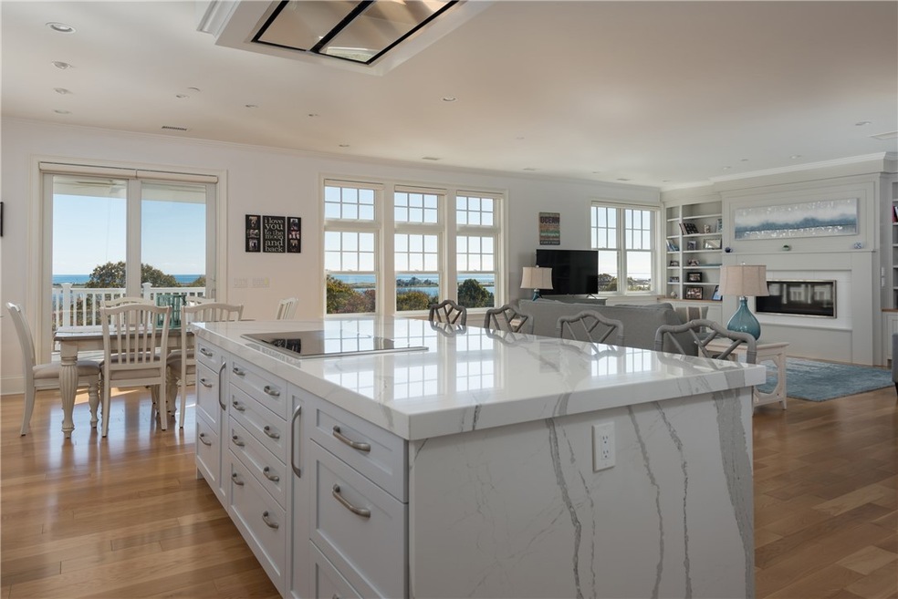 Ocean views from the kitchen are captivating