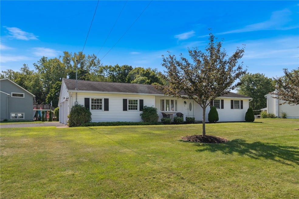 The street view of this well kept 3 bedroom ranch