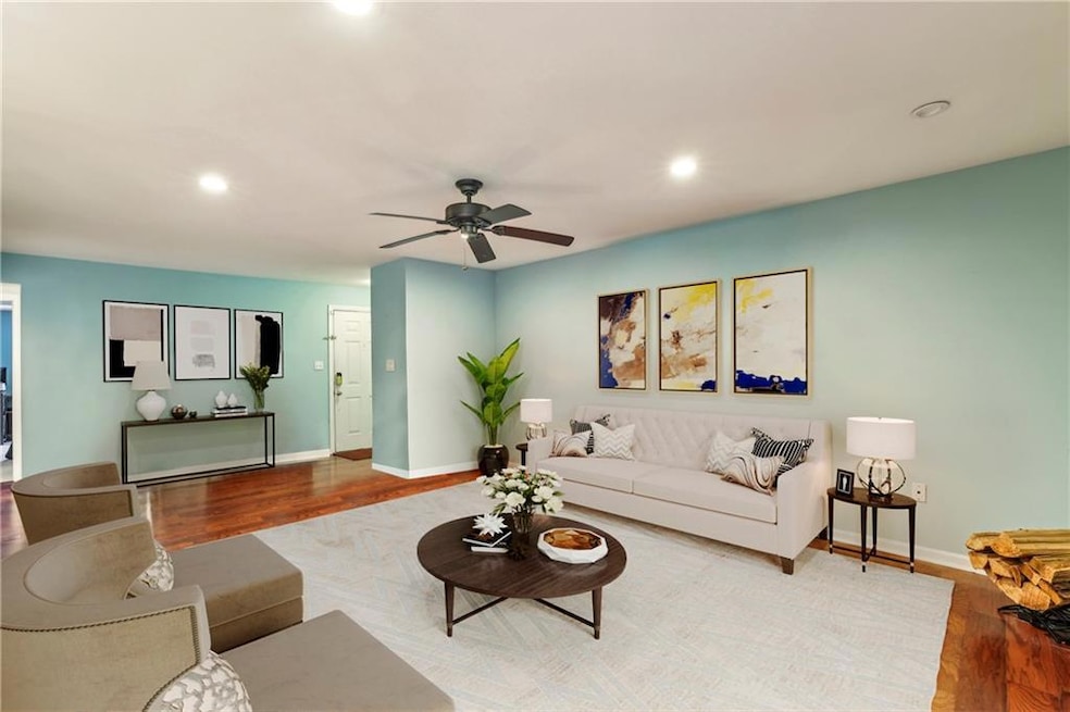Living Room Virtual Staging