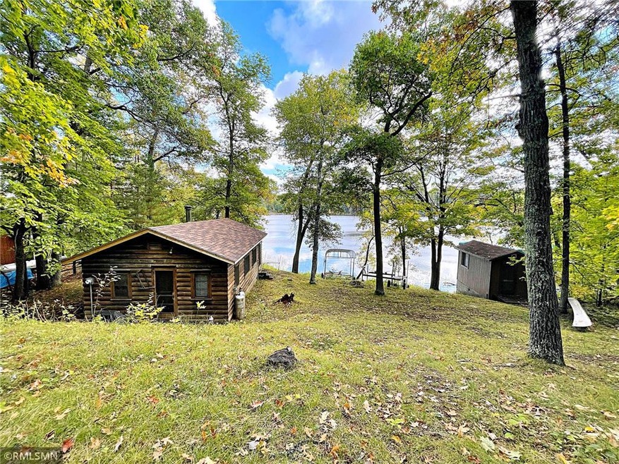 View of Cabin down to Big Sandy Lake