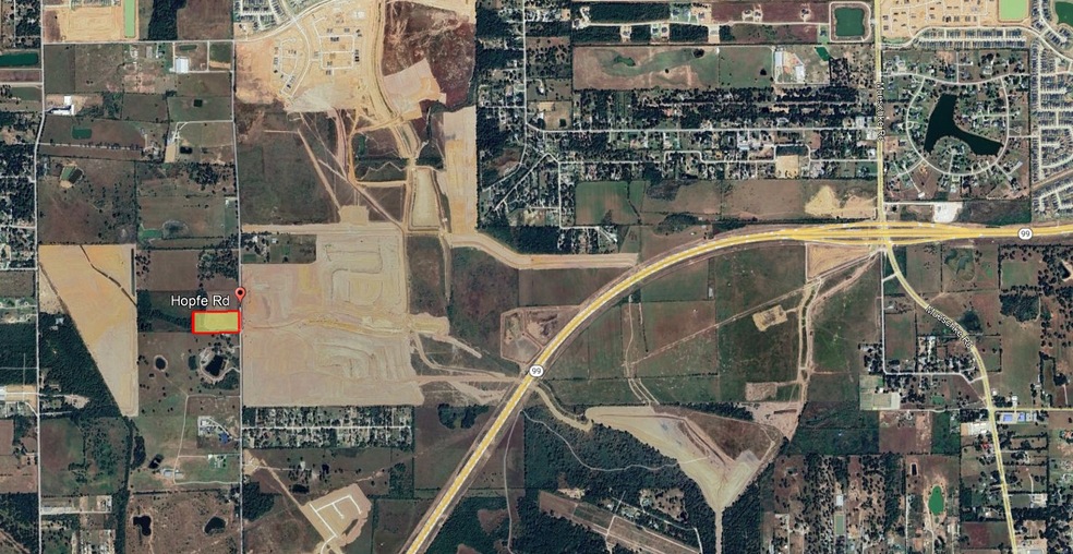 North View with Grand Parkway (99) to the South Ea