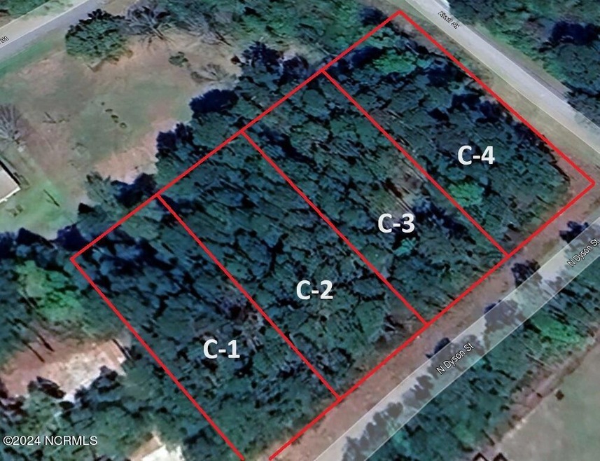Overhead Map with lot numbers