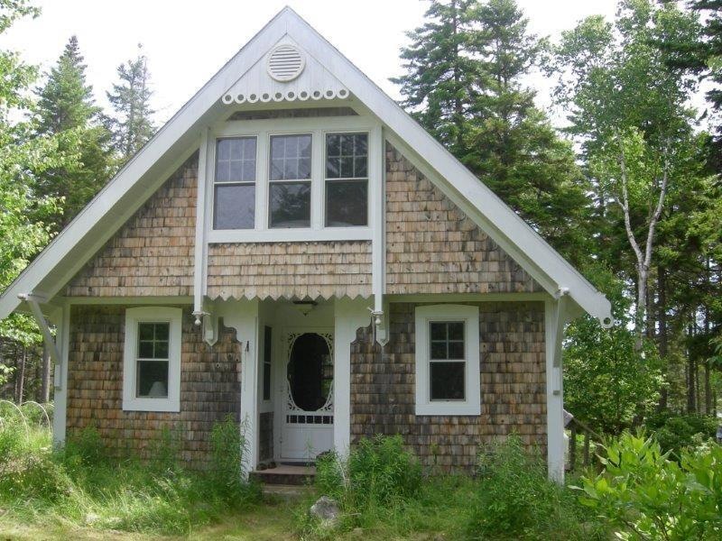 Front entrance to the cottage with...