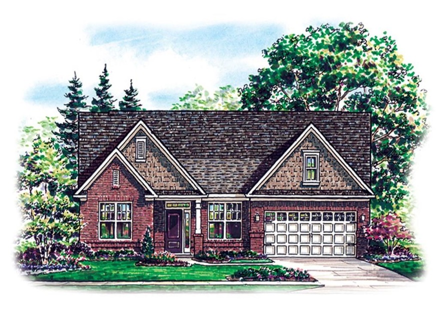 This photo is a model home photo or artist rendering due to construction stage.  