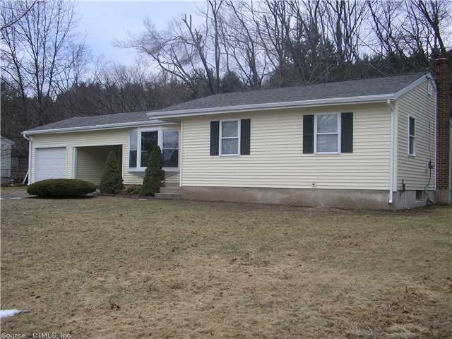 Exterior Front. Brand new roof, vinyl siding, and 