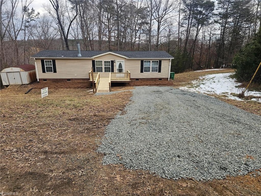 New roof, new gravel parking area