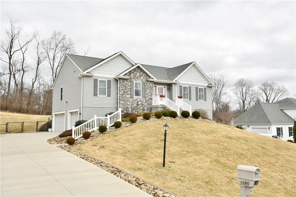 Front View with Level Cement Driveway