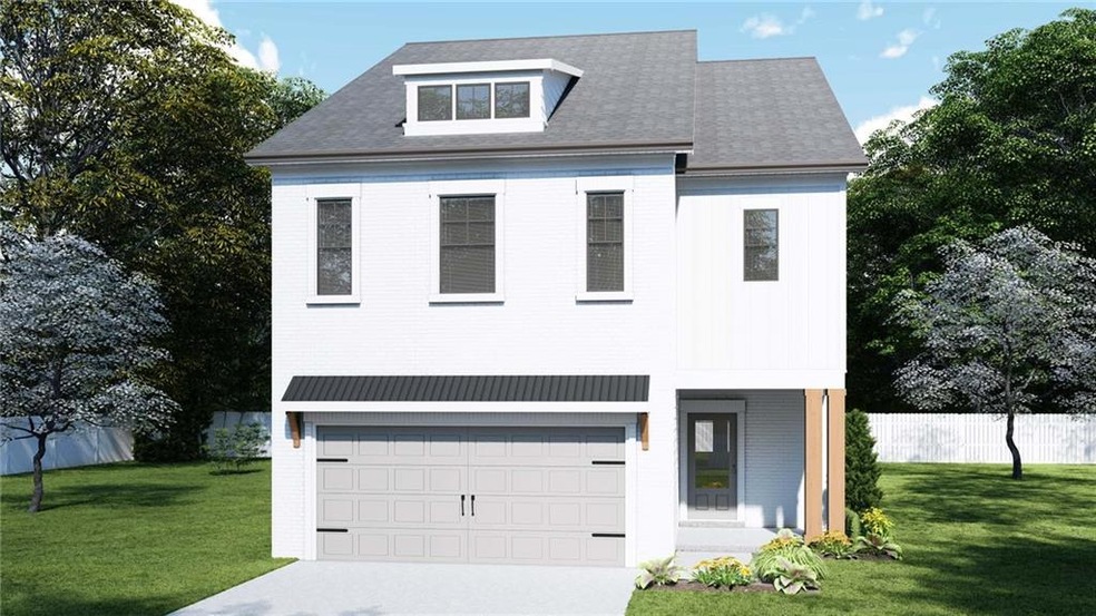 View of front of property with a front lawn and a 