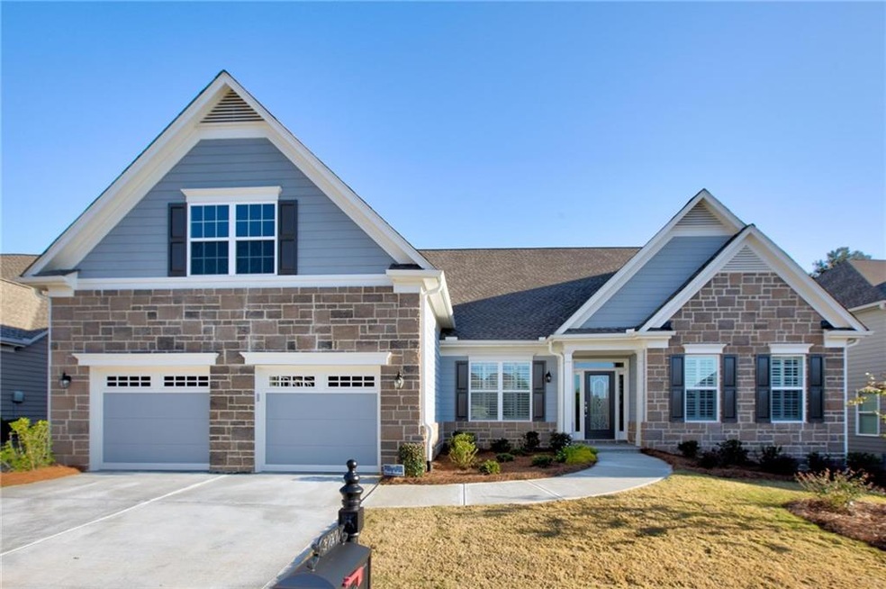 Spruce Floor plan with Stone Exterior