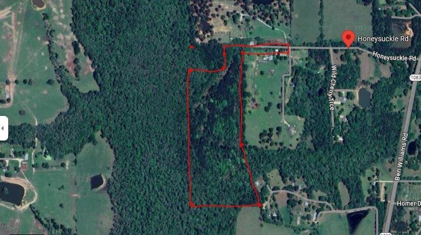 Aerial with Outline of property
