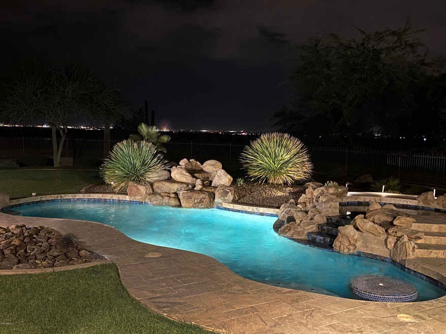 Pool at night