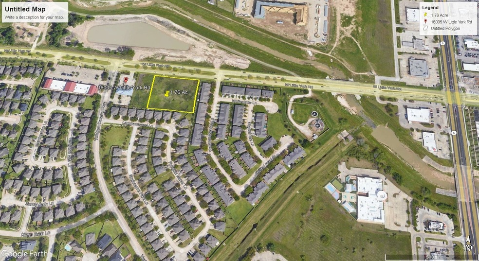 The 1.76 Ac Tract is right next to 16035 West Litt