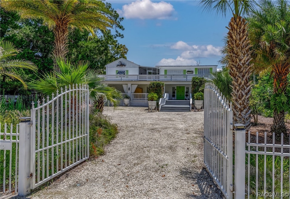 Private gated entrance