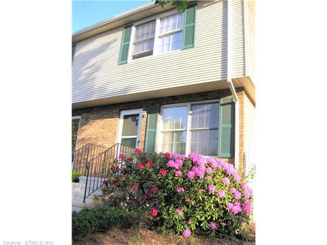 Exterior Front. End unit with extra square footage