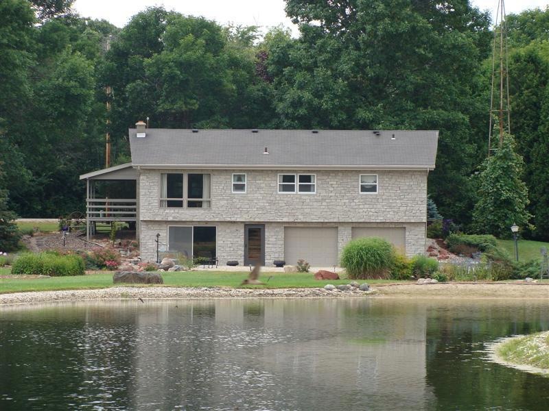 Backview from pond