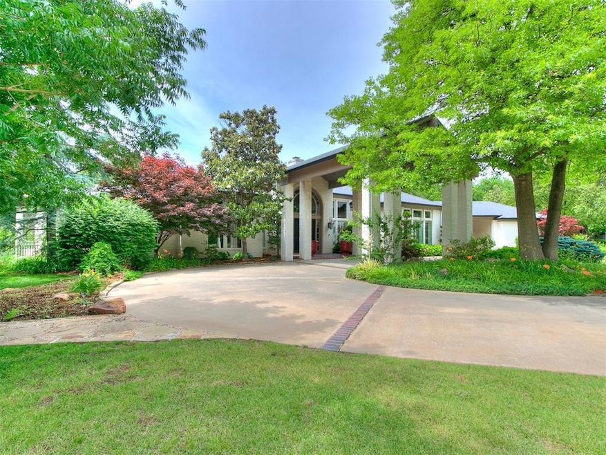 This incredible home on a 1.6-acre estate  feature