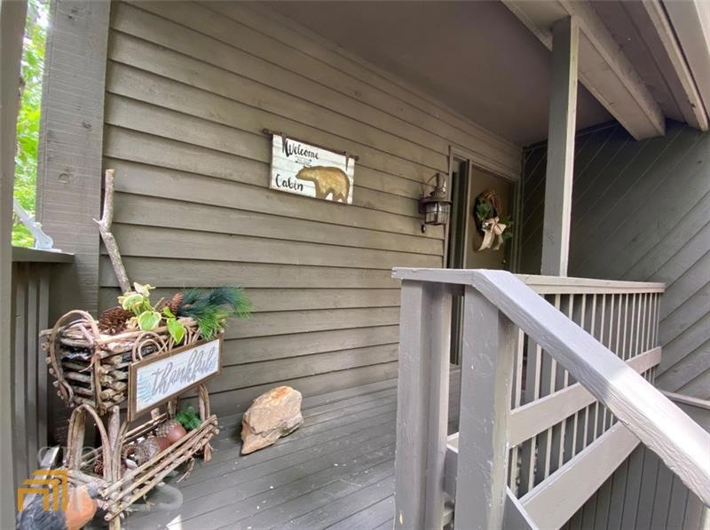 Cozy entrance to the condo/cabin.