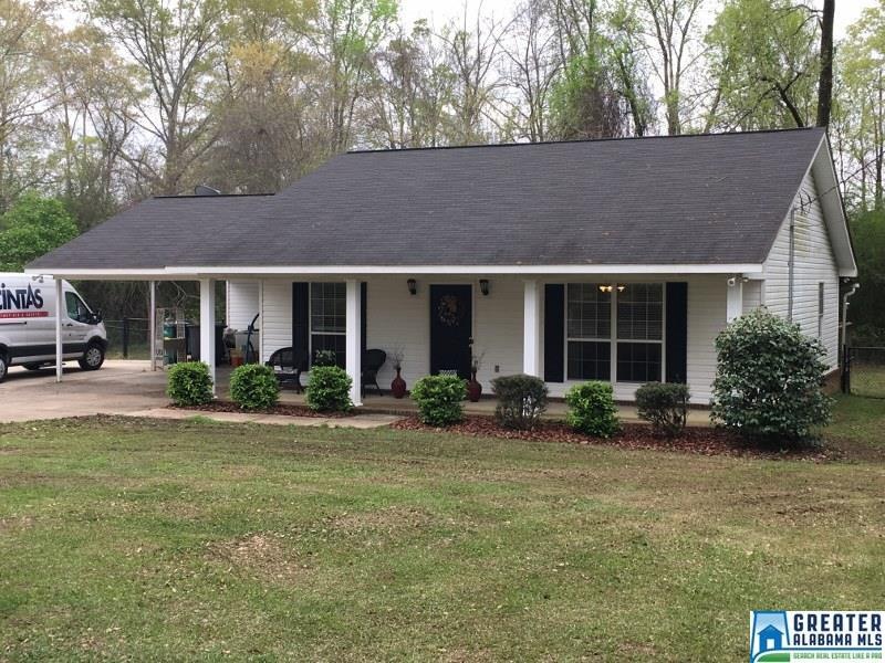 This front view shows the covered front porch and 
