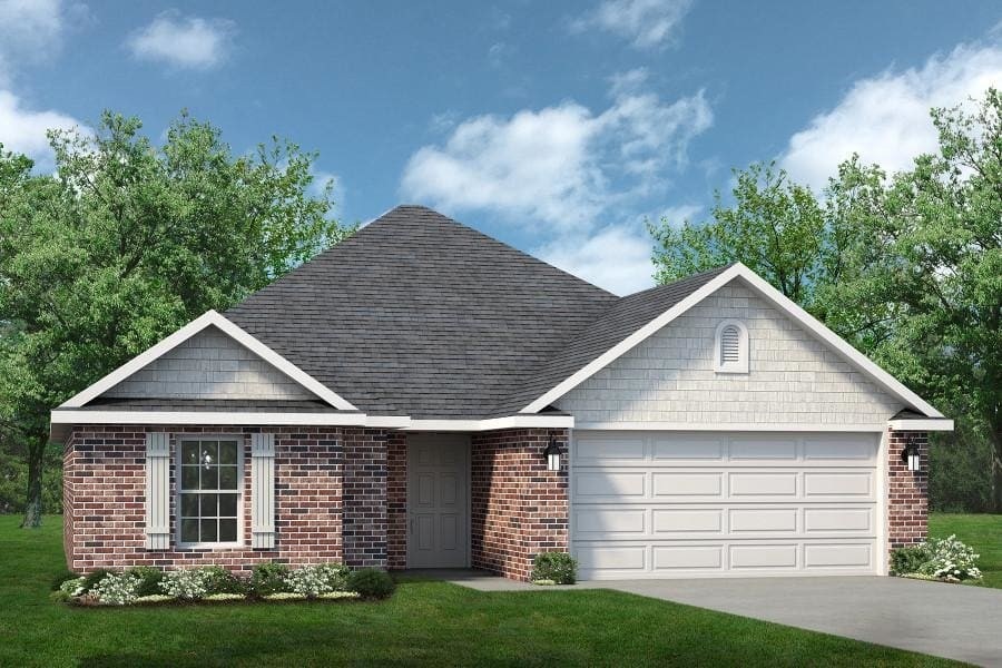 Stock photo, home will look similar.