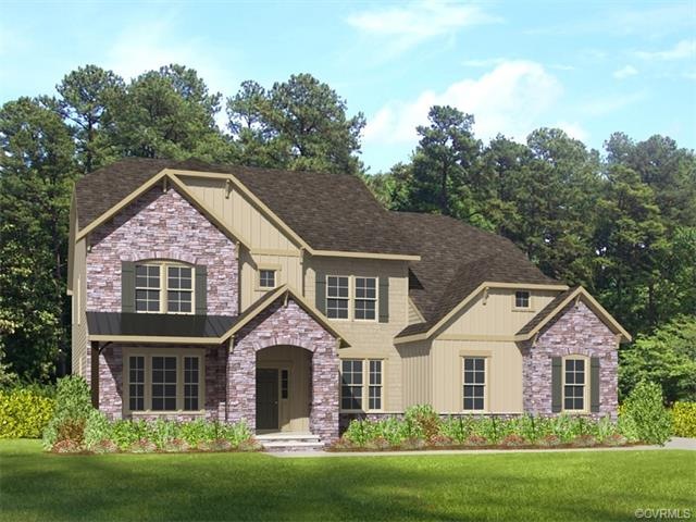Rendering of the home being built on this home sit