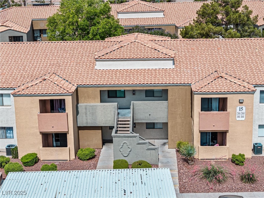 Ariel view of the front of building. Property is a