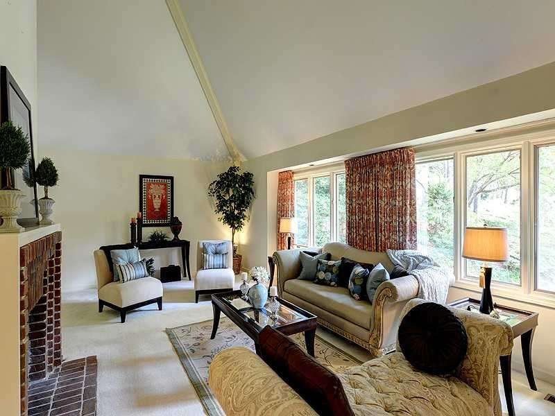 Living Room. Amazing great room with vaulted ceili
