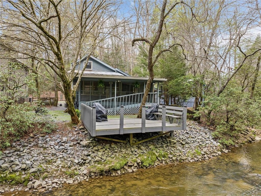 Riverfront Deck. Experience the Cartecay River fro